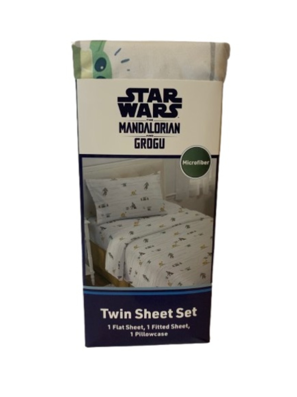 NWT. Star Wars The Mandalorian Grogu Twin Sheet Set